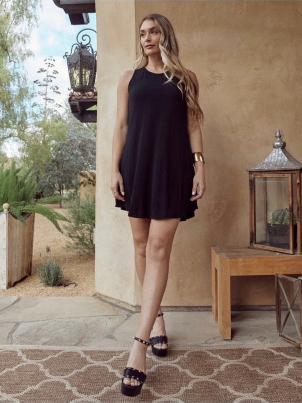 SheBird The Tunic Tank Bra Dress in Jet Black A-line Plus sz 18- 20- 22